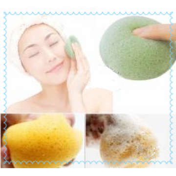 Esponja de konjac de forma natural de solo 100% original / esponja de konjac de limpeza facial